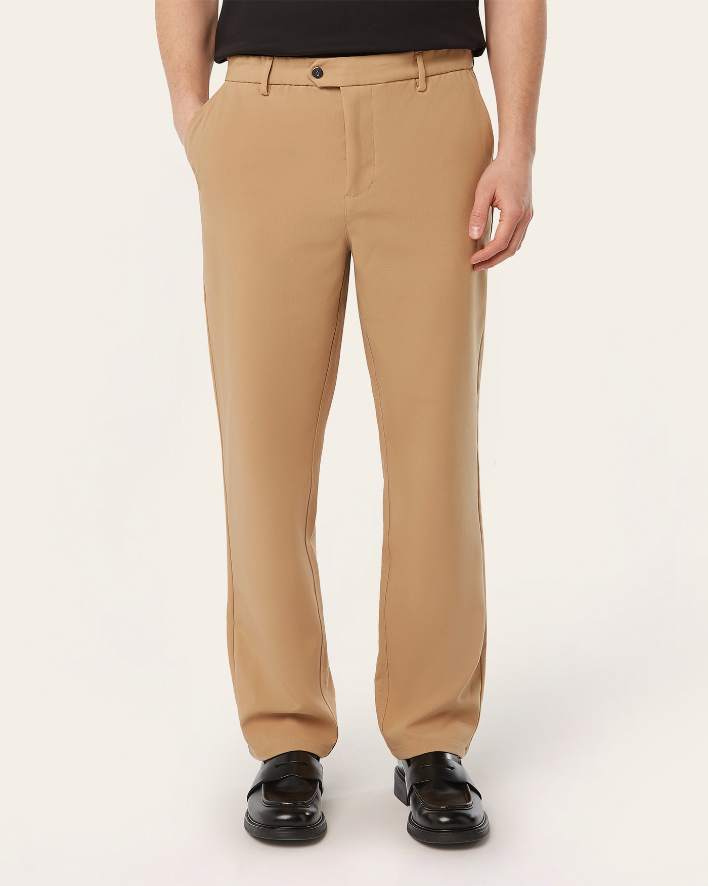 Straight Classic Pants Light Camel