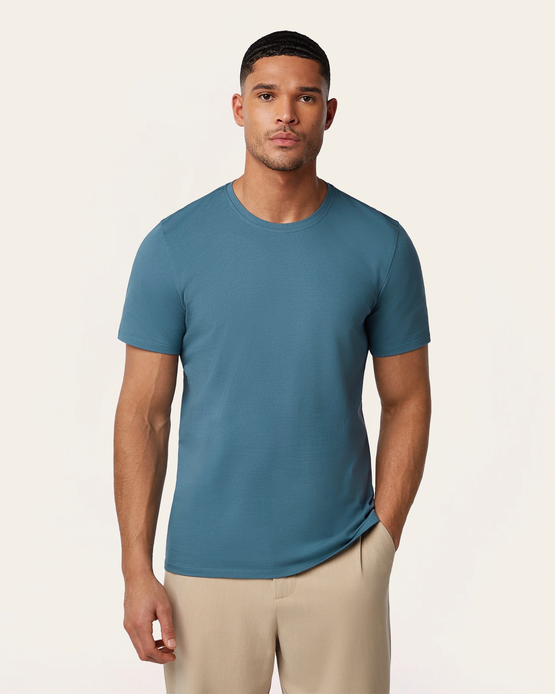 Heavy weight t-shirt Teal Blue