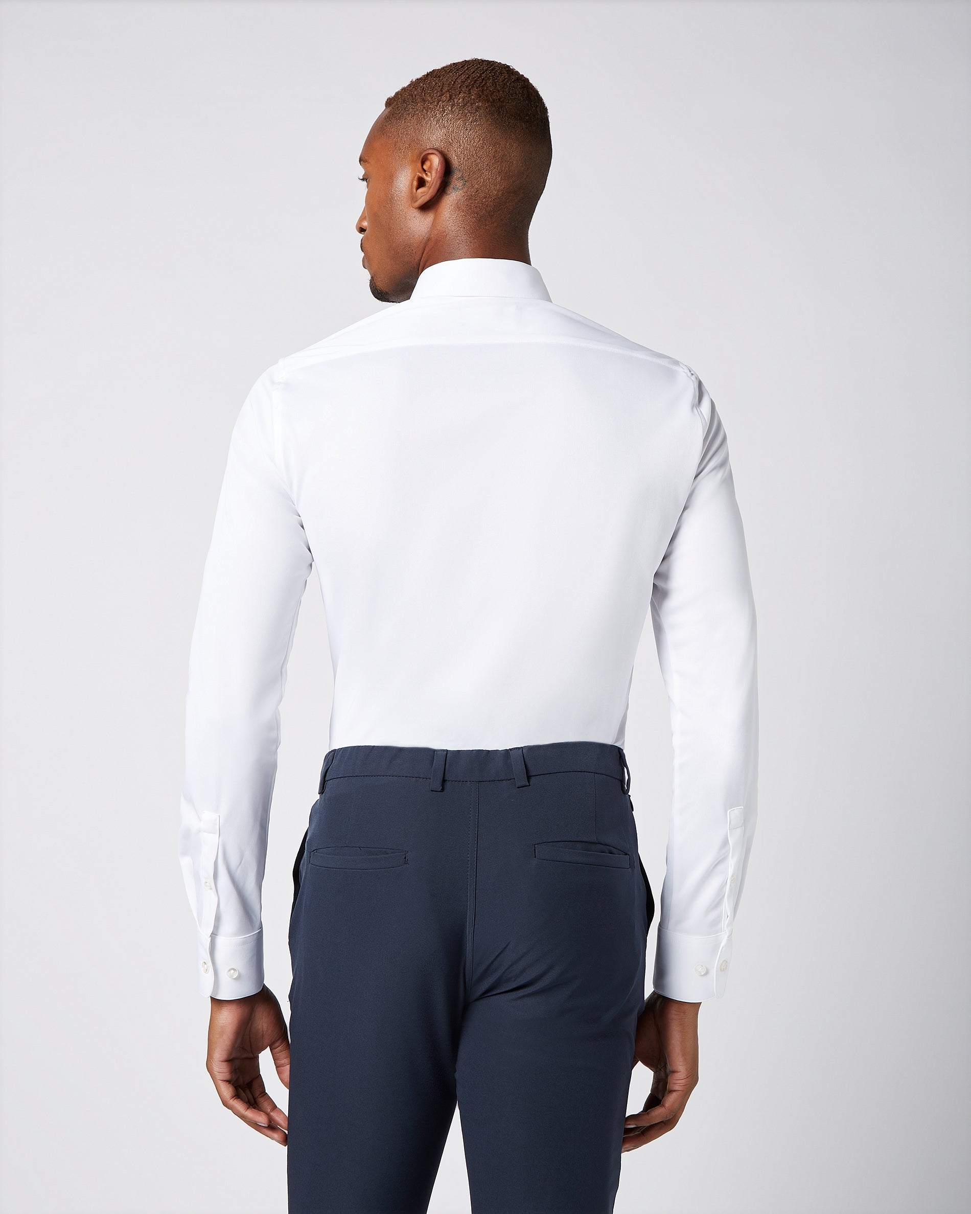 Prior Tech: Non-iron stretch shirt white