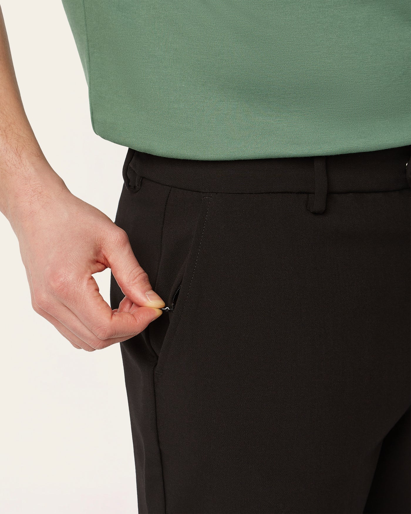 Straight Classic Pants Black